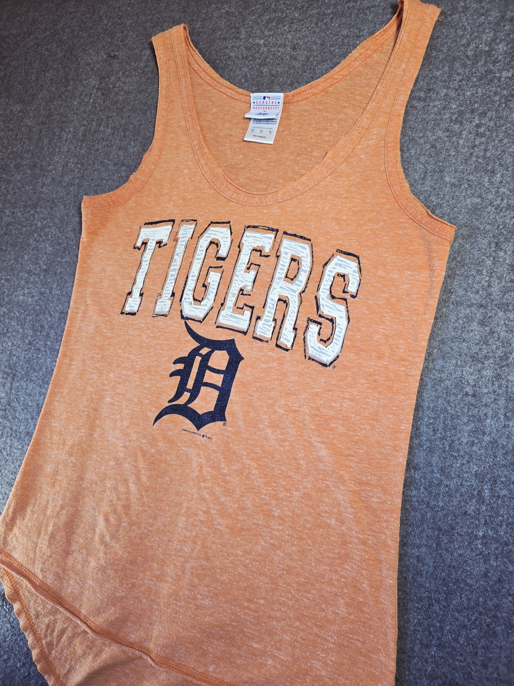 Genuine Merchandise Orange Tigers Racerback Tank Top Womens Med